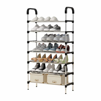 Shoe Rack 7-Tier Metal Shoe Storage Organiser