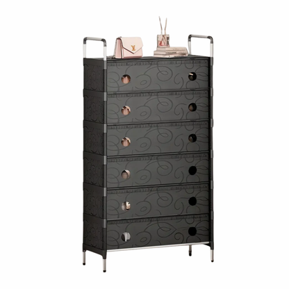 Shoe Rack Organizer 6 Tiers Dust-proof & Stainless Steel Free Standing