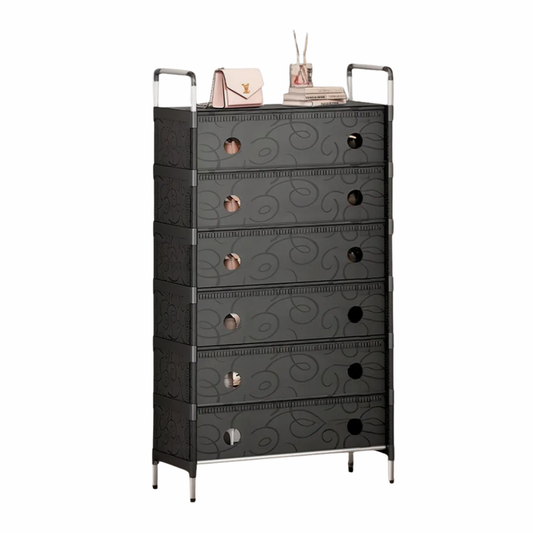 Shoe Rack Organizer 6 Tiers Dust-proof & Stainless Steel Free Standing