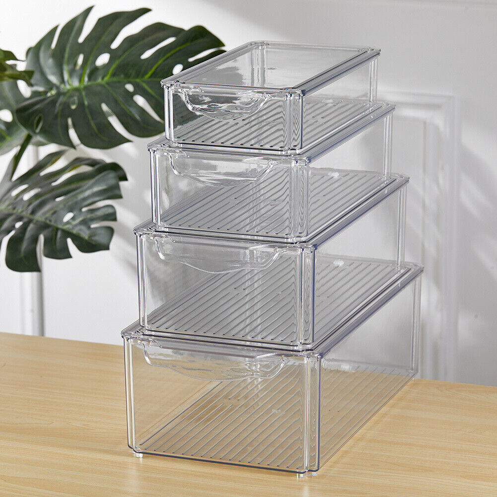 4 in 1 acrylic refrigerator organizer