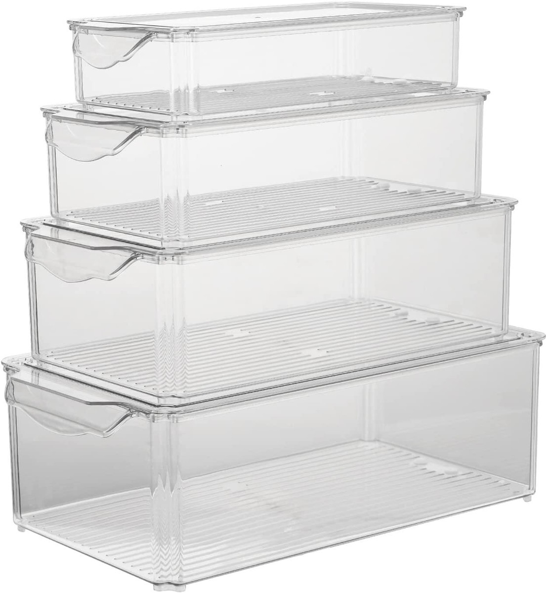 4 in 1 acrylic refrigerator organizer