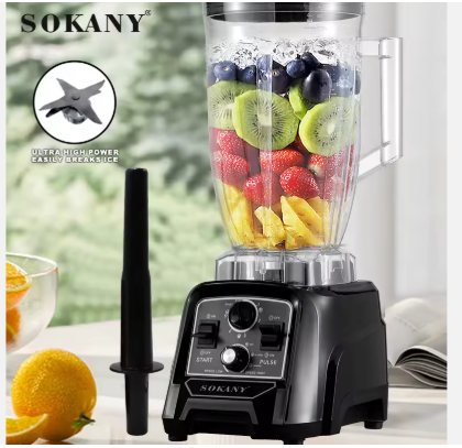 SOKANY SK-03049 Commercial Blender – 8000W • 6.0L BPA-Free Jar • Stainless Steel Blades
