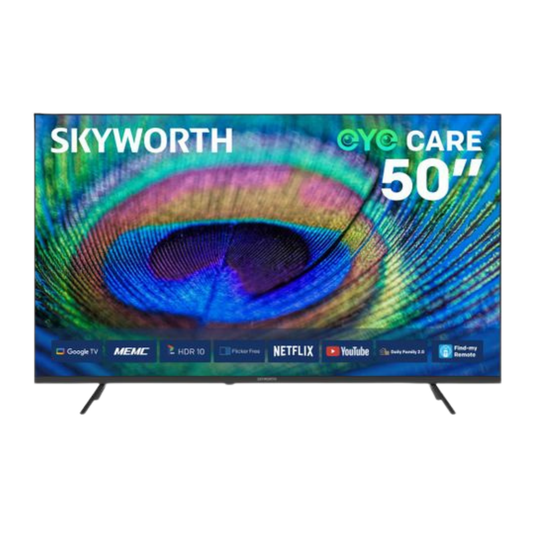 SKYWORTH 50G6500H 50″ 4K UHD SMART LED TV – GOOGLE TV