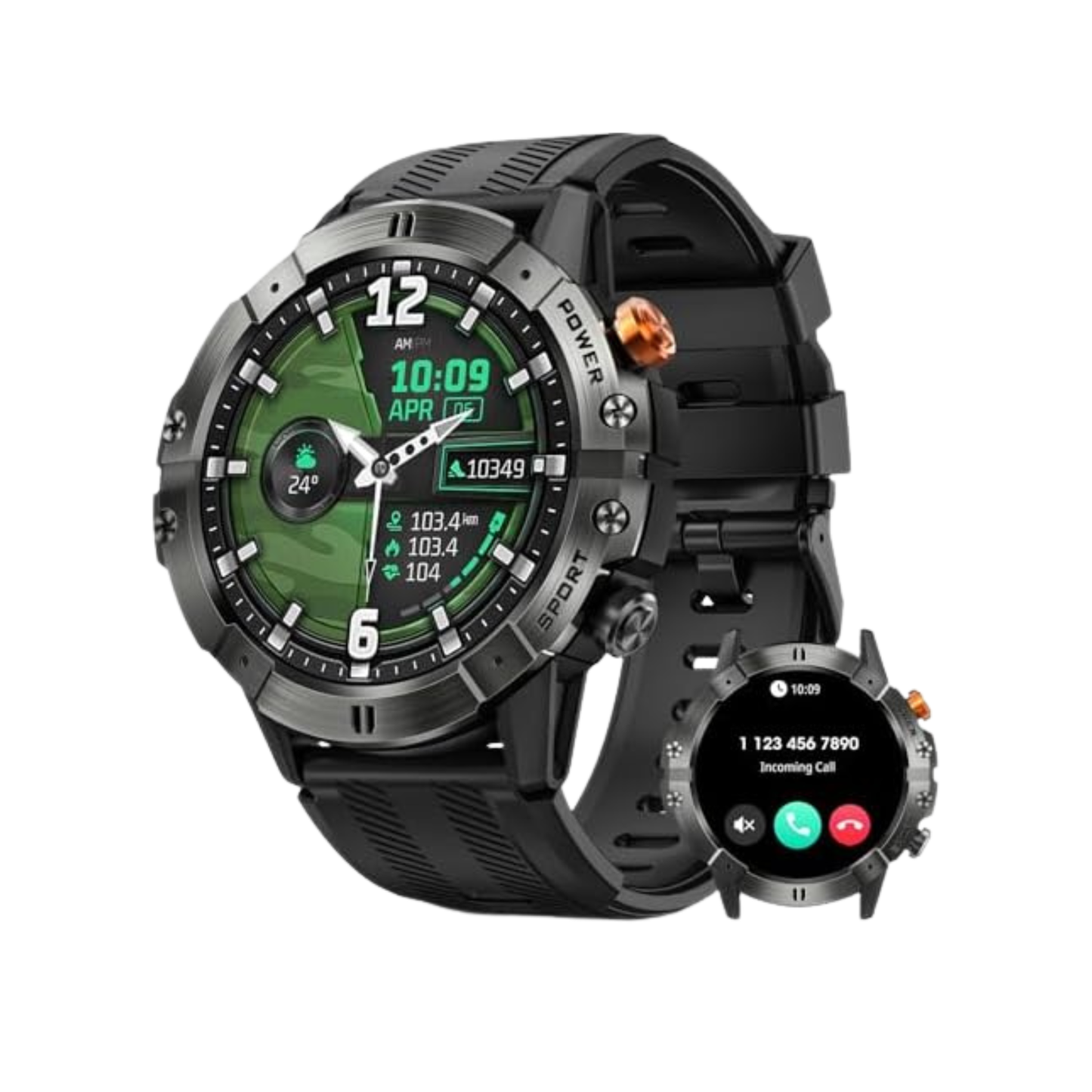 SMART WATCH WITH PODS - WHITE POWER SPORT
