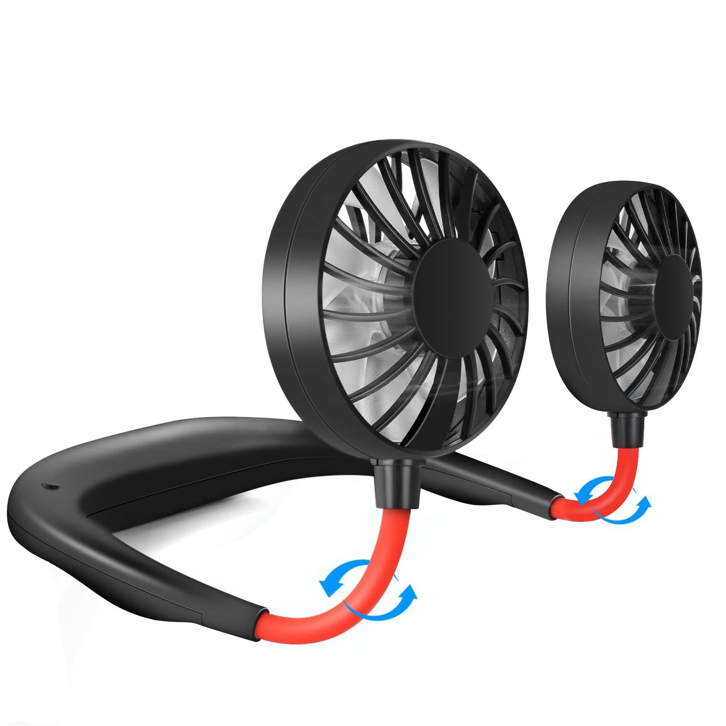 Portable Neck Fan Rechargeable Personal Hand-Free Fan Mini USB Wearable Neckband