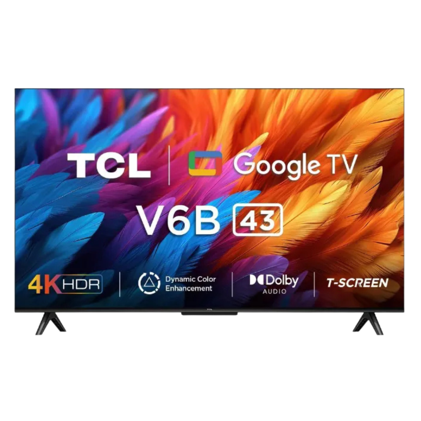 TCL 43V6B 43 inch HDR 4K Google Smart TV New Model 2025