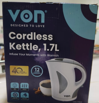 VON  Upright Cordless Kettle - 1.7L