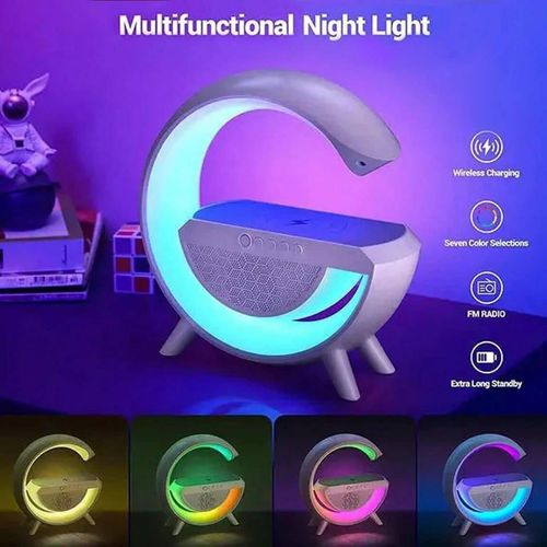 1 Piece Smart Intelligent LED LAMP, Bluetooth Speakers Wireless Charger Atmosphere LAMP,G63 Ambient Light Wireless Charging Small Night Light